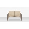 Source Outdoor Furniture Danish Aluminum Sling Strap Loveseat 2