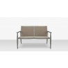Source Outdoor Furniture Danish Aluminum Sling Strap Loveseat 5