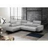J&M Furniture Davenport Light Grey Leather Sectional - J&M Furniture Davenport Light Grey Leather Sectional