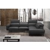 J&M Furniture Davenport Slate Grey Leather RAF Sectional  002