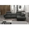J&M Furniture Davenport Slate Grey Leather RAF Sectional  002 - J&M Furniture Davenport Slate Grey Leather RAF Sectional  002