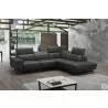 J&M Furniture Davenport Slate Grey Leather RAF Sectional  001 - J&M Furniture Davenport Slate Grey Leather RAF Sectional  001