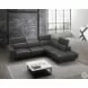 J&M Furniture Davenport Slate Grey Leather RAF Sectional  - J&M Furniture Davenport Slate Grey Leather RAF Sectional 