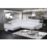 J&M Furniture Davenport Snow White Leather Sectional