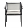 Woodard Daytona Padded Sling Dining Armchair - Back