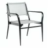 Woodard Daytona Sling Dining Armchair - Angled - Woodard Daytona Sling Dining Armchair - Angled