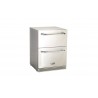Bull BBQ Premium Double Drawer Refrigerator - Angled and Closed