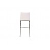 Weston Bar Stool White Ultra Leatherette with Chrome Frame Set of 2 - Front