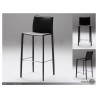 Zak Bar Stool Black Full Leather Wrap Set of 2