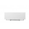 Remi Buffet Matte White with Brushed Stainless Steel  -  Back