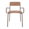 Manhattan Comfort Whythe PU Leather Dining Chair in Corten Front