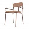 Manhattan Comfort Whythe PU Leather Dining Chair in Corten