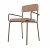 Manhattan Comfort Whythe PU Leather Dining Chair in Corten - Manhattan Comfort Whythe PU Leather Dining Chair in Corten