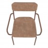 Manhattan Comfort Whythe PU Leather Dining Chair in Corten Top