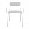Manhattan Comfort Whythe PU Leather Dining Chair in White Front