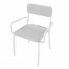 Manhattan Comfort Whythe PU Leather Dining Chair in White - Manhattan Comfort Whythe PU Leather Dining Chair in White