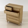 Anderson Teak Bodrum 4+2 Drawer Chest - Angled and OPened Drawer