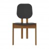 Manhattan Comfort Mid-Century Modern Gales Dining Chair Black Front