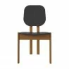Manhattan Comfort Mid-Century Modern Gales Dining Chair Black Front - Manhattan Comfort Mid-Century Modern Gales Dining Chair Black Front