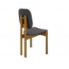 Manhattan Comfort Mid-Century Modern Gales Dining Chair Black Back Angle