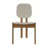 Manhattan Comfort Mid-Century Modern Gales Dining Chair Greige Front - Manhattan Comfort Mid-Century Modern Gales Dining Chair Greige Front