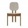 Manhattan Comfort Mid-Century Modern Gales Dining Chair Greige Front