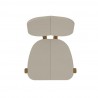 Manhattan Comfort Mid-Century Modern Gales Dining Chair Greige Top