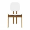 Manhattan Comfort Mid-Century Modern Gales Dining Chair White Front - Manhattan Comfort Mid-Century Modern Gales Dining Chair White Front