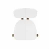 Manhattan Comfort Mid-Century Modern Gales Dining Chair White Top - Manhattan Comfort Mid-Century Modern Gales Dining Chair White Top