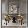 Manhattan Comfort Pulitzer Camel and Walnut Faux Leather Dining Chair (Set of Two)