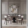 Manhattan Comfort Pulitzer Silver and Walnut Faux Leather Dining Chair (Set of Two)