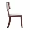 Manhattan Comfort Pulitzer Pearl White and Walnut Faux Leather Dining Chair (Set of Two) Side - Manhattan Comfort Pulitzer Pearl White and Walnut Faux Leather Dining Chair (Set of Two) Side
