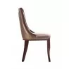 Manhattan Comfort Emperor Bronze and Walnut Faux Leather Dining Chair (Set of Two) Side - Manhattan Comfort Emperor Bronze and Walnut Faux Leather Dining Chair (Set of Two) Side