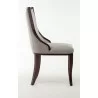 Manhattan Comfort Emperor Grey and Walnut Twill Dining Chair (Set of Two) Side - Manhattan Comfort Emperor Grey and Walnut Twill Dining Chair (Set of Two) Side