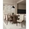 Manhattan Comfort Executor Cream and Walnut Faux Leather Dining Chairs (Set of Two) - Manhattan Comfort Executor Cream and Walnut Faux Leather Dining Chairs (Set of Two)