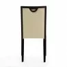 Manhattan Comfort Executor Cream and Walnut Faux Leather Dining Chairs (Set of Two) Back - Manhattan Comfort Executor Cream and Walnut Faux Leather Dining Chairs (Set of Two) Back