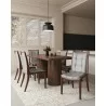 Manhattan Comfort Executor Silver and Walnut Faux Leather Dining Chairs (Set of Two) - Manhattan Comfort Executor Silver and Walnut Faux Leather Dining Chairs (Set of Two)