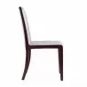 Manhattan Comfort Executor Silver and Walnut Faux Leather Dining Chairs (Set of Two) Side - Manhattan Comfort Executor Silver and Walnut Faux Leather Dining Chairs (Set of Two) Side