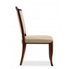 Manhattan Comfort Regent Cream and Walnut Faux Leather Dining Chair (Set of Two) Side
