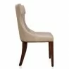 Manhattan Comfort Reine Cream and Walnut Faux Leather Dining Chair (Set of Two) Side - Manhattan Comfort Reine Cream and Walnut Faux Leather Dining Chair (Set of Two) Side