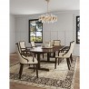 Manhattan Comfort Fifth Avenue Faux Leather Dining Armchair Cream and Walnut