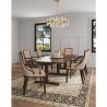 Manhattan Comfort Fifth Avenue Faux Leather Dining Armchair in Tan and Walnut Set Of 2