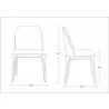 Manhattan Comfort Courding Tan and Walnut Faux Leather Dining Chair Size - Manhattan Comfort Courding Tan and Walnut Faux Leather Dining Chair Size