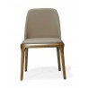 Manhattan Comfort Courding Tan and Walnut Faux Leather Dining Chair Front