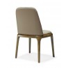 Manhattan Comfort Courding Tan and Walnut Faux Leather Dining Chair Back