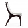 Manhattan Comfort Danube Leatherette Dining Chair - Set of 2 in Silver Side