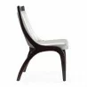 Manhattan Comfort Danube Leatherette Dining Chair - Set of 2 in Silver Side - Manhattan Comfort Danube Leatherette Dining Chair - Set of 2 in Silver Side