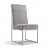 Manhattan Comfort Element Grey Velvet Dining Chair
