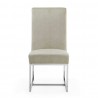 Manhattan Comfort Element Champagne Velvet Dining Chair Front