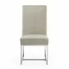 Manhattan Comfort Element Champagne Velvet Dining Chair Front - Manhattan Comfort Element Champagne Velvet Dining Chair Front